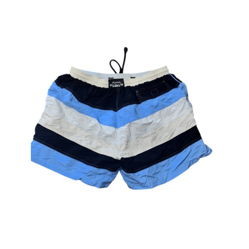 Nice Faconnable Swim Shorts Mens Navy striped Trunk Suit Beach Wear  Caribbean M - Picture 4 of 10